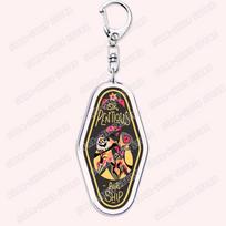 Hot Popualr Anime Cartoon Demon Figure Keychain for Accessories Bag Angel Dust Key Chain Ring Keyring Jewelry Fans Friends Gifts