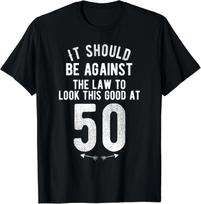 Juokinga 50-ojo gimtadienio pokštų dovana 50-mečiui juokingas posakis dovana unisex marškinėliai 4XL