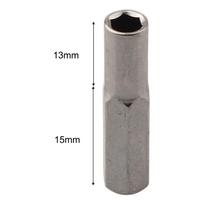6.35mm To 4mm Hex Transducer Adapter Socket Magnetic For Screwdriver Drill Bits