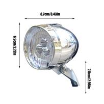 Bicycle Headlight 3 Led Bulbs Cycling Front Light Riding Rechargeable Safety Bright For Riding Night Retro Trends Classic Bikes sidabras