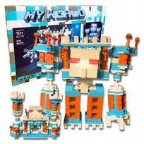 Minecraft Robotas tvirtovė 2-in-1 LED namas Žaidimų kaladėlių rinkinys