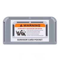 2/1pcs Car Sun Visor Card Holder Instrument Panel Pasting Organizer Temporary Parking Phone Number Clip Interior Stowing Tidying