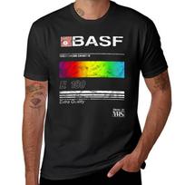 BASF Vintage VHS Cover T-Shirt Quick-drying Sweat Mens Clothes S juoda
