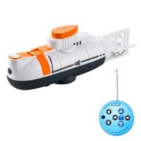 Mini RC Submarine RC Boat Nuotolinio valdymo Valtis Vandeniui atsparus RC žaislas vaikams balta