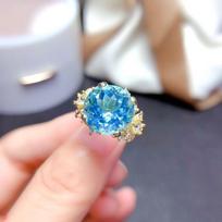 100 % 925 sidabrinis žiedas, kilmė mėlynas safyras, papuošalai moterims Anillos De vestuvinės juostos Safyras brangakmenis Anel moteriškas mergaičių dėžutė Resizable
