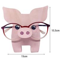 Animal GSSSES Stand Holder Wooden Animal Glasses Snor Storing Shelf Glasses Exhibition Reliers