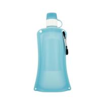 Outdoor Camping Silicone Water Bag Foldable 500ml Large Capacity Sports Biking Mountain Climbing Drinking Bag Silicone Water Bottle 500ml