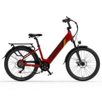 LANKELEISI ES500 500W Variklis 48V14.5AH Baterija Trekingo Miesto E-Dviratis 48V 500W 14.5Ah raudona
