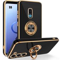 Silicone Case - Samsung - Galaxy S9 - Shockproof - Viewing Stand - Black juoda