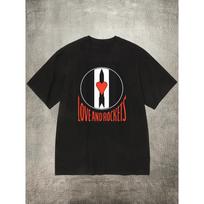 Men's Black 200g Cotton Crew - Neck Short - Sleeve T - Shirt with  Love and Rockets  Band Logo Heat - Transfer Print XXXL juoda