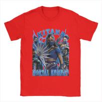 Men T-Shirt Mortal Kombat 1 Kitana Vintage Pure Cotton Tee Shirt Short Sleeve T Shirts Round Collar Clothes Graphic Printed S
