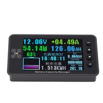 Battery Monitor 3.5 Inch Color Screen Multifunctional Waterproof 8V‑120V 0.10‑500A Digital Battery Capacity Tester