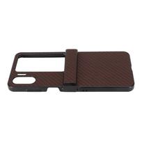 Phone Case for OPPO Find N2 Flip Carbon Fiber Texture Fold Mobile Phone Plastic Protective Case ruda