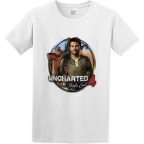 2019 Retro Uncharted 4 A Thiefs T-Shirt White S balta