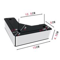 4pcs L Shape Stainless Steel Furniture Sofa Legs Coffee Table TV Cabinet Bathroom Ark Stool Furniture Leg Bed Plastic Foot Pad