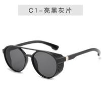 Steampunk Sunglasses Men Brand Designer Classic Punk Round Sun Glasses Male Vintage Windshield Oculos Eyewear Gafas De Sol UV400