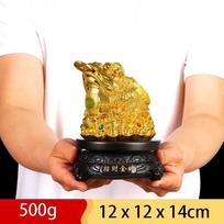Feng Shui auspicious golden toad decorations, suitable as lucky decorations for offices and homes S