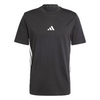 Adidas Essential Striped Comfortable Breathable Skin-Friendly Soft Short Sleeve T-Shirt Men Tops Black JD1906 S