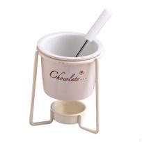Chocolate Fondue Pot Ceramic Hotpot Kitchen Appliances Melt Poter Tea Light Porcelain Melting balta