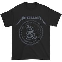 Vyriški marškinėliai Metallica Gyvatė Juodi Juodi S