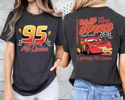 Cars Lightning McQueen Summer Short Sleeved Tshirt Unisexs Girlfriends Fashionable and Casual Versatile Unisex TShirt S