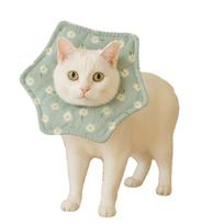 Pet Protection Ultra-Light Soft Collar - Anti-Licking for Cats & Dogs, Sterilization Head Cover. Small žalia