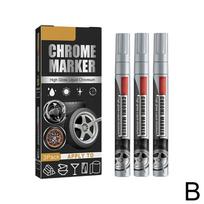 Mirror Effect Paint Markers, Gold and Silver Liquid for DIY Car Detailing and Custom Design, Easy to Use sidabras