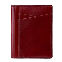 Men Minimalist Slim Credit Card Holder Wallet Male Genuine Leather Bank Card Purse Ultra Thin Mini Small Rfid ID Cardholder