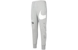 Nike Swoosh raišteliu medvilninės sportinės kelnės DD6092-063 M white