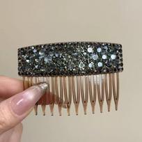 Dense Toothed Comb Hair Clip Elegant Temperament Bangs Hair Comb Hair Accessories Versatile Use Reverse Insertion Comb Women žalia