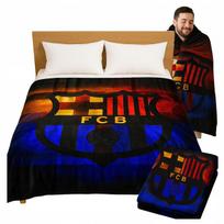 Barselonos pledas Futbolo pledas Žieminis minkštas šiltas užklotas 130X150cm