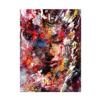 5d „pasidaryk pats“ deimantinis piešimas Abstraktus moters veidas Viso kvadrato deimantinis siuvinėjimas Pop meno mozaikos grafiti sienų dailininkas namų dekoravimas Full Round 20x30CM