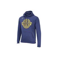 Nike NBA Golden State Warriors Solid Print Logo Hoodie Long Sleeve Sweatshirt Men Tops Blue AA3664-471 L