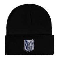 Wings of Freedom AoT Attack on Titan Knitted Hats for Women Unisex Hat Winter Hat Eren Mikasa Anime Manga AoT Casual Melon Cap