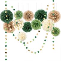 Wedding Decorations  Tissue Pom Poms Paper Garland Round For Wedding Birthday Party  Decoration Background