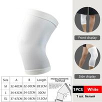 1Pcs Compression Knee Support Sleeve Protector Elastic Kneepad Brace gym Sports basketball Volleyball Running L