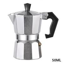 Aluminio/Nerūdijančio plieno kavos puodeliai Viryklės espresso gaminimo aparatas Daugiafunkcinis Moka kavos virdulys Namams Lauke Biurui