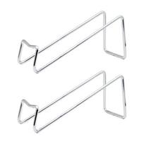 2 vnt. Vyno butelių laikiklis Metalinis vyno stovas stalviršiui Laikymo vietą taupantis Vyno ekspozicinis stovas Dekoratyvinis namų papuošimas 2pcs sidabras