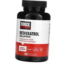 Resveratrol, Japanese Knotweed Extract, Resveratrol 200, Force Factor 120 vegcaps (70641002) 120vcaps