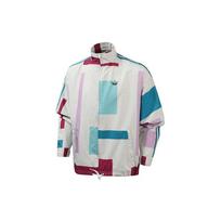 Adidas Originals Trefoil Langeliu Laisvalaikio Vėjo Striukė Tarptautinio Dydžio Vyriška Viršutinė Apranga Balta ED5511 XL