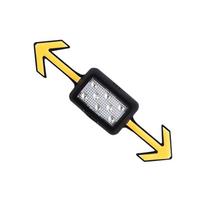 LED Dviračių Šalmai Lempa Dviračio Posūkio Signalo Šviesa Belaidis Įspėjamasis Žibintas Įkraunamas Dviračio Galinis Žibintas Lengvas Montavimas juoda