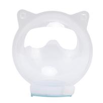 Cat Grooming Muzzle Transparent Breathable Anti Bite Plastic Cute Kitten Helmet Mouth Cover