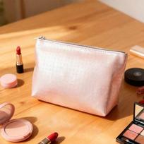 YSL Portable Card Case Makeup Bag Travel Set rožinė