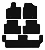 BASIC black velour floor mats for: Volkswagen Routan 7-seater (2008-2015)