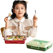TAFUCO 316 Stainless Steel Divided Kids Lunch Box - Little Dinosaur