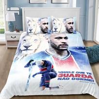 High Definition Printing Football Star Neymars Duvet Cover Football Star Neymars Bedding Set Pillowcase Single Double Large Size EU Single(135*200cm)3pcs