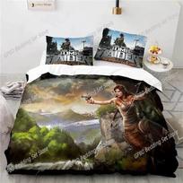3D Print Game Tomb Raider Bedding Set Bedroom Soft Modern Bedspreads Comefortable Kids Duvet Cover Quilt Cover And Pillowcase EU Single(135*200cm)3pcs