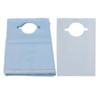 100pcs Disposable Adult Bib Waterproof Restaurant Beauty Salon Dental Bib for Elderly 15.7 X 23.6 Inch