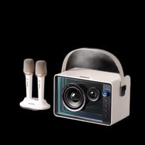 Philips TAS5519 KTV karaokės garsiakalbių sistema su dviem belaidžiais mikrofonais CN kištukas (adapteris įtrauktas)