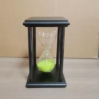 8 Colors Hourglass Sand Timer 30/60 Minutes Sand Clock Large Sandglass Timer  Living Room Decor Black Green Sand(60min)